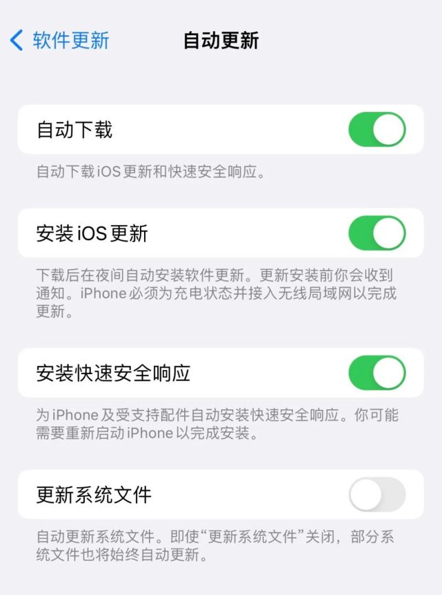 甘谷苹果手机维修分享苹果快速安全响应更新有必要安装吗 